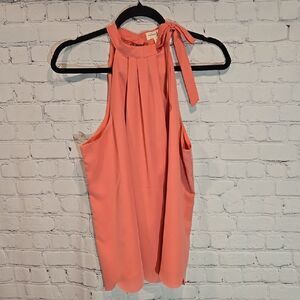 Maison Jules Coral Halter Tank Size L NWT
